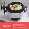 BLACK+DECKER 3-Cup Rice Cooker, 1.5-cup Uncooked Rice, 3 Cups Cooked,