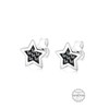Elli Star Women Silver Crystal Stud Earrings 0303141411