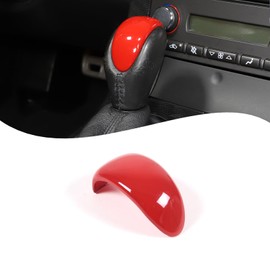 Lcojicep ABS Car Gear Shift Knob Cover Compatible with Corvette C6 2005-2013 Gear Shift Knob Head Cover Cap,Car Gear Head Cover Gear Handle Head Gear Lever Protective Shell (1PCS,Sports Red)