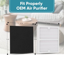 2 Pack Replacement Filters - B - for Idylis Air Purifiers IAP-10-125 IAP-10-150, IAP-10-050, IAPC-40-140, AC-2125, AC-2126, IAP 10 125, Part# IAF-H-100B