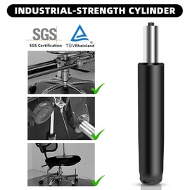 Omyoffice 5.5 inch Office Chair Gas Lift Cylinder-Office Chair Replacement Parts,Universal Size Fits Most Chairs,Heavy Duty Gas Lift Hydraulic/Pneumatic Piston(Black)