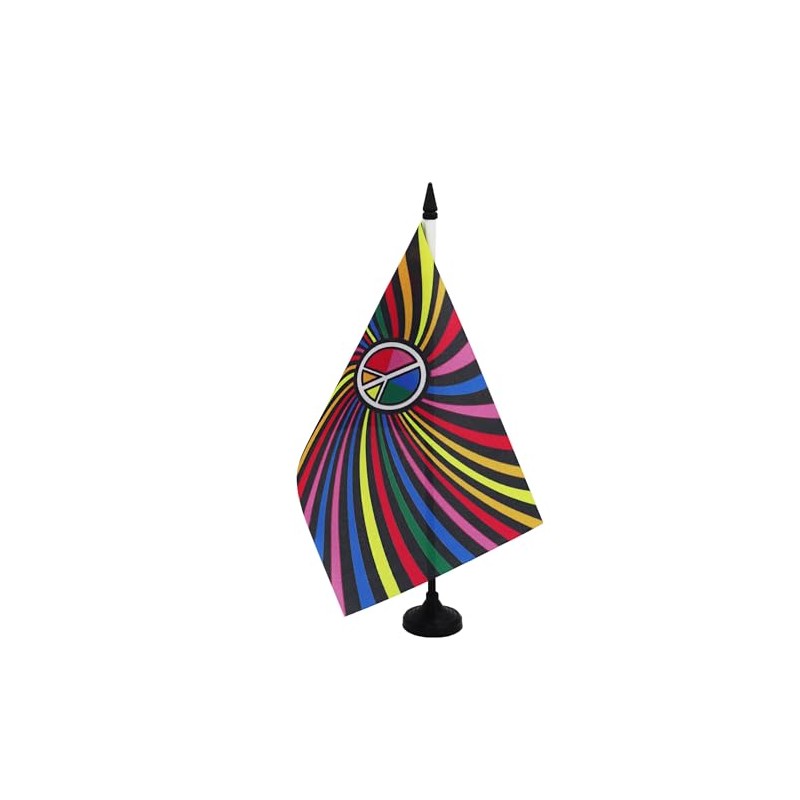 AZ FLAG Rainbow Swirl Table Flag 8.25" x 5.5" Small