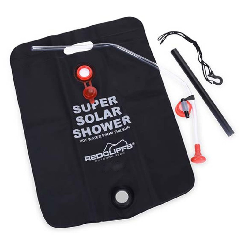 GEEZY Solar Shower Bag Outdoor Picnic Hiking Travel Shower Head