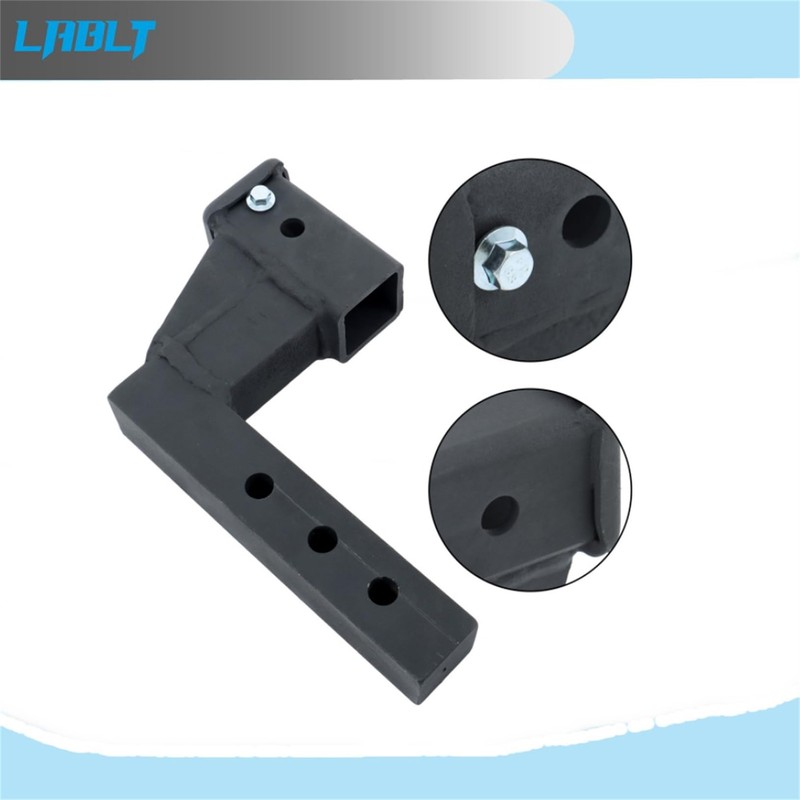LABLT Trailer Hitch Extender Black for 2 Inch Receiver with