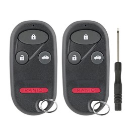 2pcs 315MHz KOBUTAH2T Remote Key Fob Fits for Honda Accord TL for 1999-20011998 1999 2000 2001 2002 Honda Accord/1999-2003 TL Keyless Entry Remote Control 72147-S84-A03 and Screwdrivers Key Ring