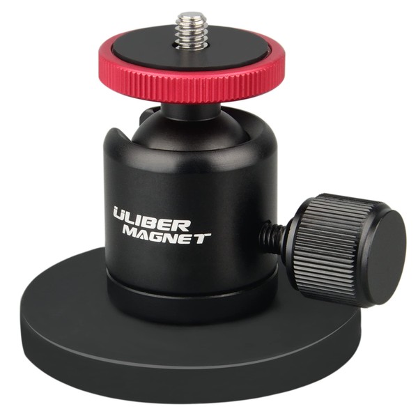 ULIBERMAGNET 60lb Mini Ball Head, Magnetic Camera Mounting Mount with