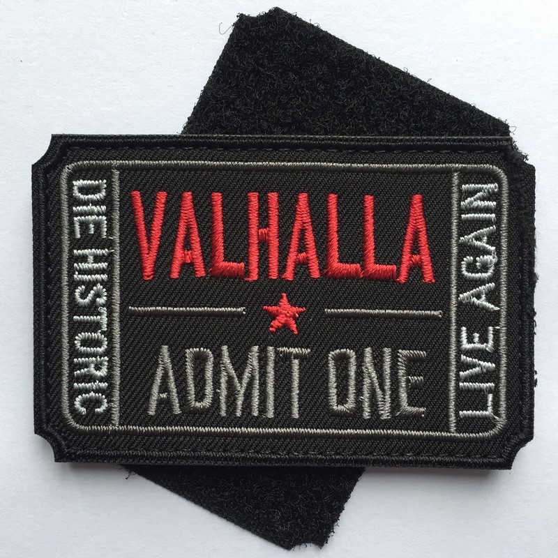 Homiego Ticket to Valhalla Admit One Die Historic Live Again
