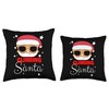 Climbing Santa Claus Christmas Holiday Climbing Climber Throw Pillow