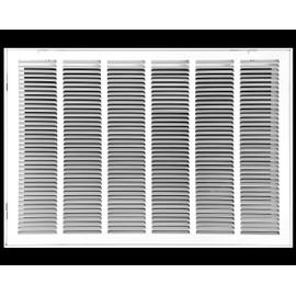 HVAC Premium 32 x 18 Duct Opening Steel Return Air Filter Grille, for 1-inch Filter, Removable Door, Flat Stamped HVAC Vent Cover Grille, Outer Dimensions 34.5 x 20.5