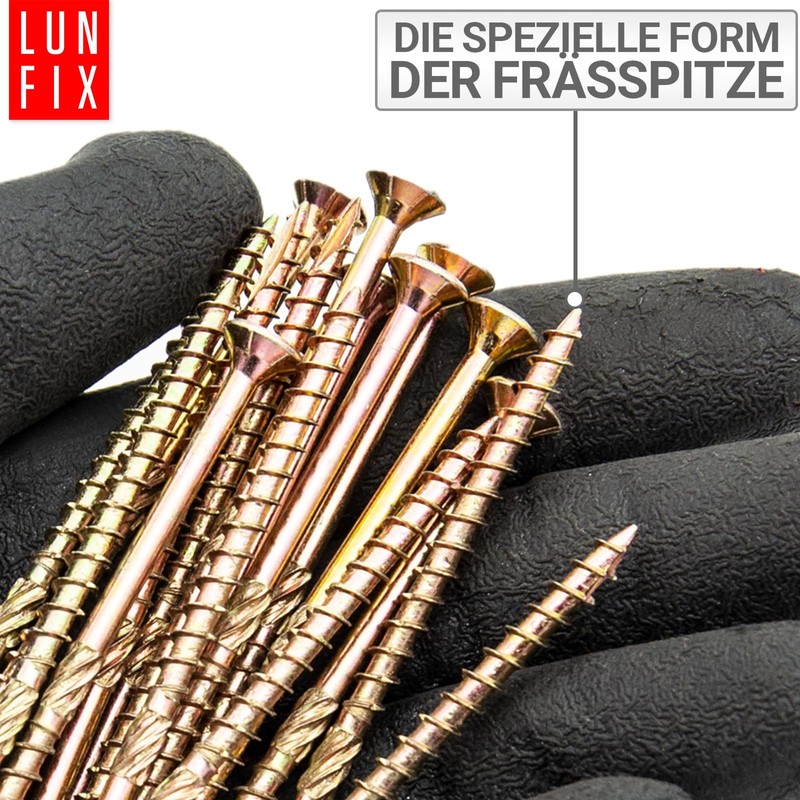Lun Fix Chipboard Screws 4.5 x 80 mm | Pack