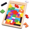 FFTROC Wooden Puzzles for Kids Ages 4-8 8-10 Thick Colorful