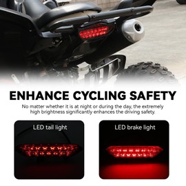 XATVXUTV LED Tail Light for Yamaha Raptor 700R, LED Smoked Black Rear Light Brake Light Taillight for Yamaha Raptor 700R 700 2006-2018 /YFZ450R YFZ450X YFZ 450R 450X 450 R X 2009-2018 Accessories