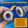 DLBEEM 2Pcs Thru Hull Fittings for Boats, Stainless Steel Barbed