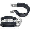 Lumonic 10 x 19 mm pipe clamps with rubber insert,