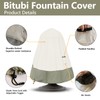 Bitubi Fountain Cover（36"x42"） 600D Oxford Cloth Garden Fountain Statue Protective