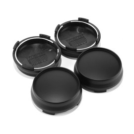 RhinoTuning Set of 4 Hub Caps OD 66.8 mm ID 64.5 mm H 22 mm Hub Caps (Matte Black)