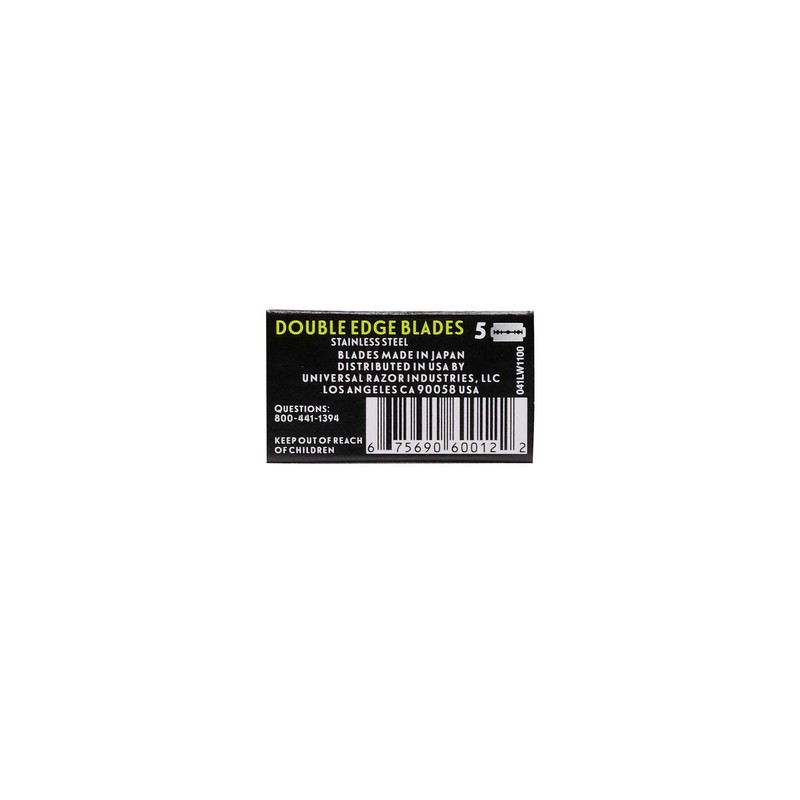 Double Edge Safety Razor blades by Kai Xfit (5 Blades);
