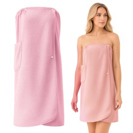 ZexJpr Sauna Towel, Women's Towel Dress, Sauna Towel, Multifunctional Bath Towel, Pink, Ideal for Sauna, Spa, Fitness and Travel, Suitable for Autumn Winter Warmth