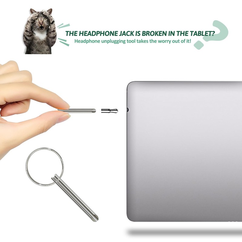yboueo Headphone Plug Extraction Tool- Remove Broken Headphone Plug from