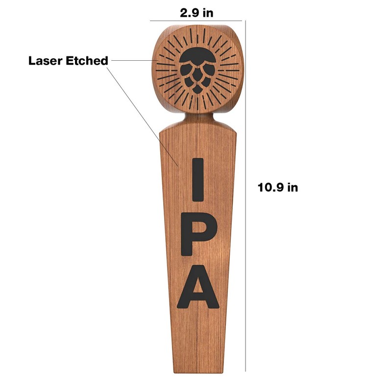 Beer Tap Handle – 10.94’’ Natural Wood IPA Tap Handle