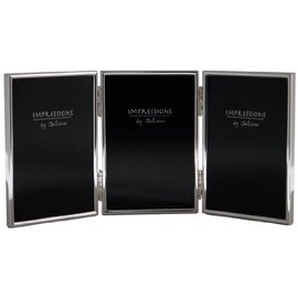 5x7 'Triple' Silver Plated Photo Frame with 'Thin Edge' design