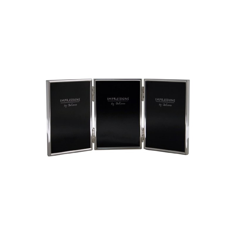 5x7 'Triple' Silver Plated Photo Frame with 'Thin Edge' design