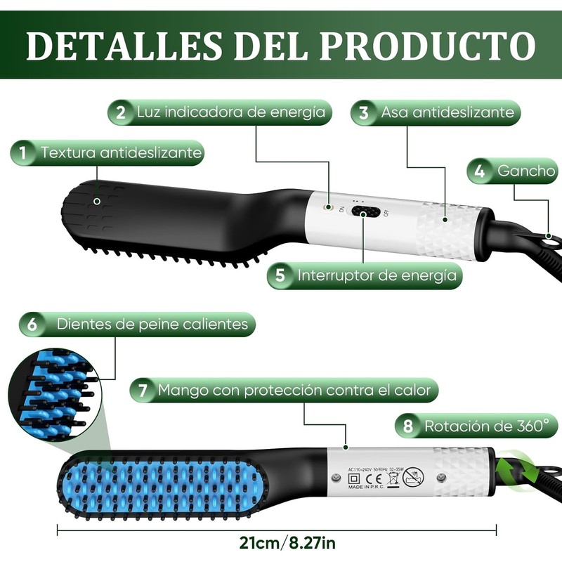 Kit Cuidado de Barba para Hombre 13 en 1 con