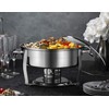 Kook Stainless Steel Chafing Dish Buffet Set, with Glass Viewing