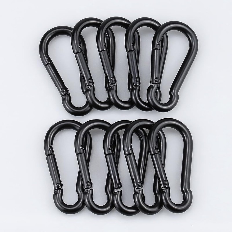 Glvaner Carabiner, Spring Hook, Multifunctional Carabiner, Stainless Steel, Rustless, Small,