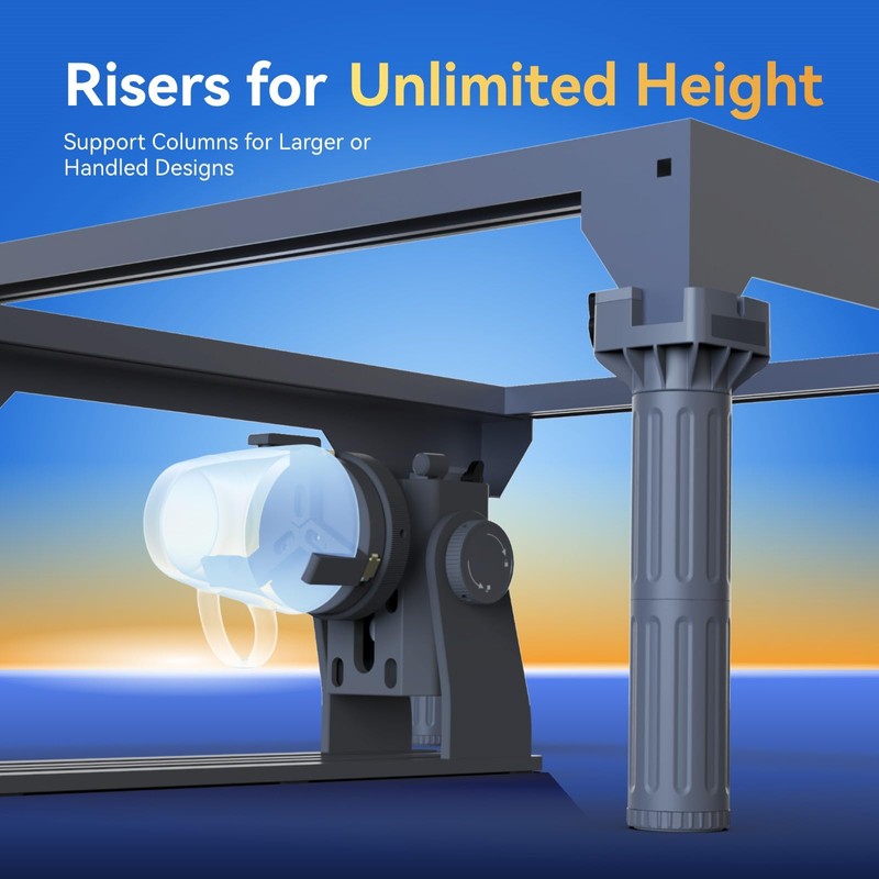 Chitu Systems Upgraded RR1 Rotary Roller,180° Angle Adjustment Jaw Roller,