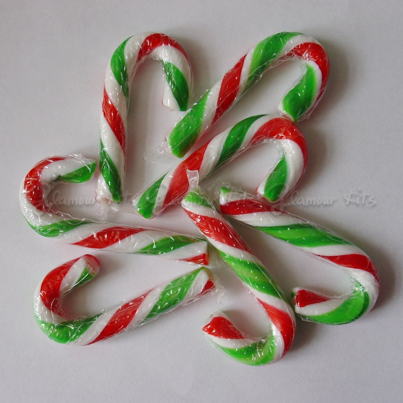 MINI PEPPERMINT CHRISTMAS CANDY CANES 250g (approx. 50 PCS)