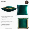 DezignicoHome Decorative Velvet Throw Pillow Covers for Sofa Couch Bed