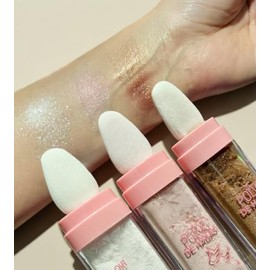 Polvos de hadas en barra, iluminador facial tridimensional,Polvo de Hadas en Barra - Iluminador Líquido con Glitter Biodegradable - Resaltador Corpora