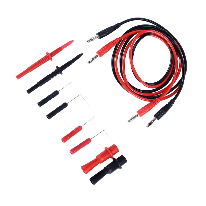 10PCS Set Multimeter Test Leads Kit Universal Black and Red