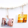 2 Pcs Hanging Photo Display,Boho Photo String with Wooden Beads