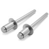 NACX 1/4" x 3/8" Aluminum Rivets Blind，6.4x 10mm Dome Head
