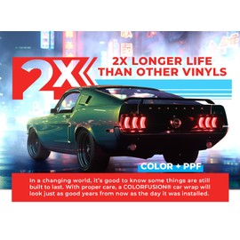 VViViD ColorFusion PPF by VViViD, Gloss Flip Thunder Green Dry Apply PPF Vinyl Car Wrap Roll 1ft x 5ft