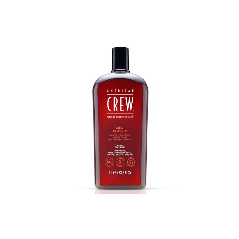 American Crew Men Classic 3 In 1 Shampoo Conditioner Body