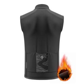 ROCKBROS Cycling Vest for Men Women Windproof Sleeveless Thermal Bike Vest Lightweight Shell Stretch Jacket for Running
