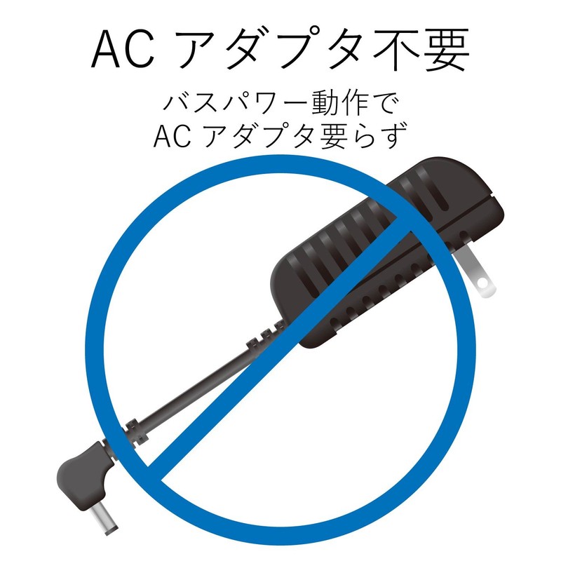 Elecom USS2-W4 USB Switcher, Manual, 2.0 Compatible, 4 Devices, Locking