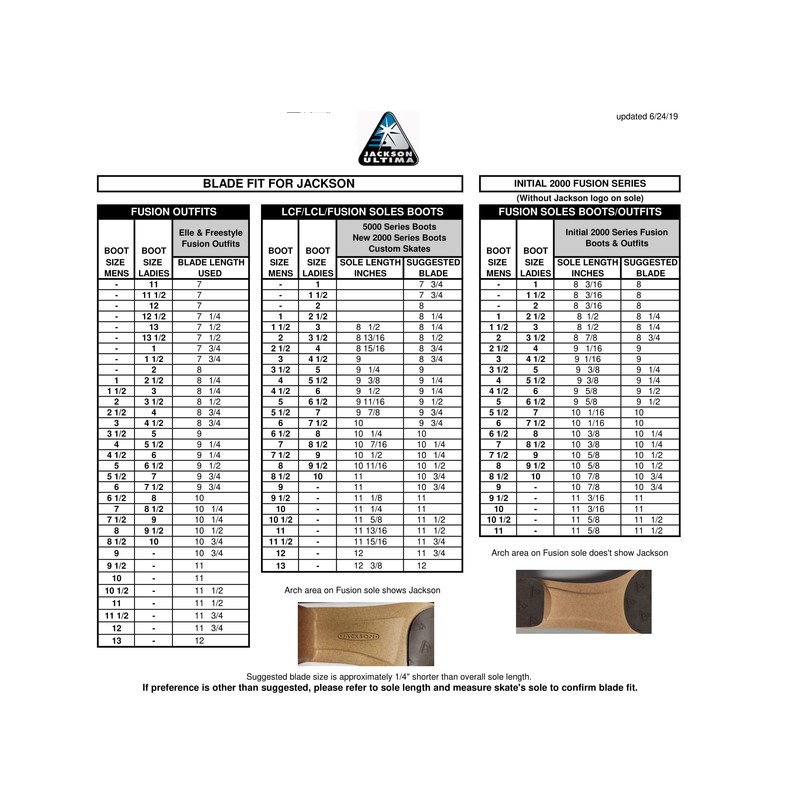 Jackson Ultima Aspire XP UB25 Figure Skating Blades - 9