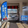 Car Wash Feather Flagpole Kit Include 7 ft Banner Flag
