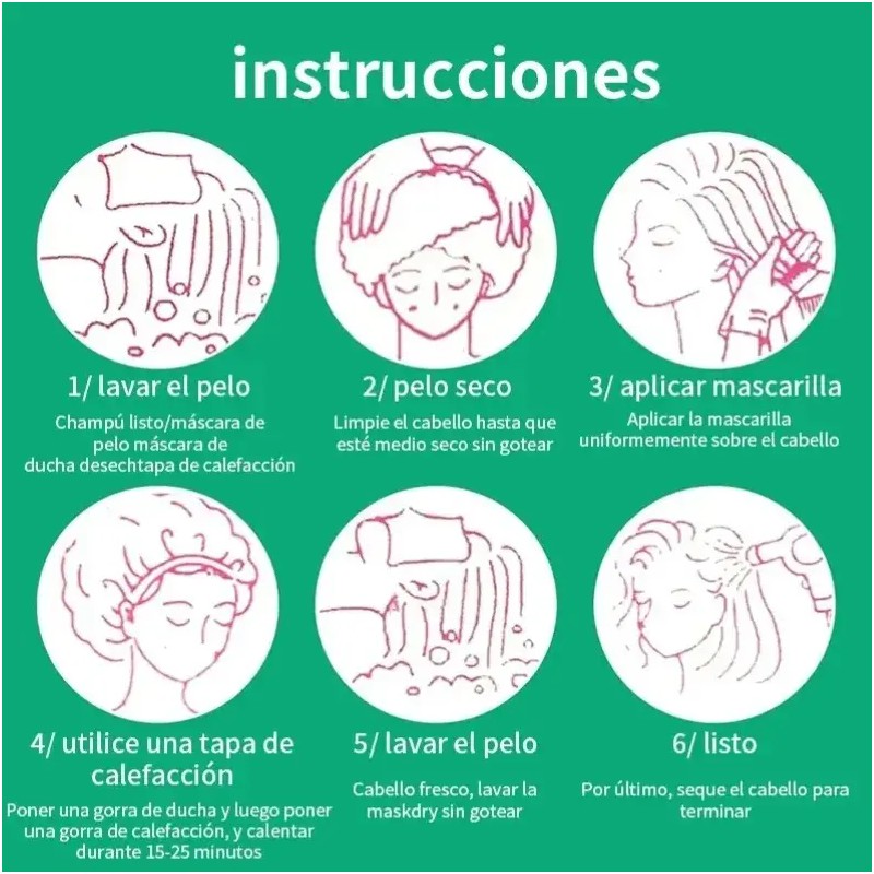 Gorro Térmico Eléctrico Portátil Para Tratamiento De Cabello