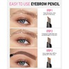 Yfulfill Eyebrow Pencils for Women - Waterproof, Dark Brown