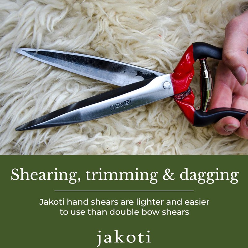 Jakoti Hand Shears (L30cm) with Handmade Leather Holster. One Handed