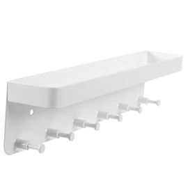 Toddmomy 1pcs Trophy and Medal Display Shelf,Medal Holder Trophy Display Shelf with Hooks for Wall Display Gymnastics, Soccer Medals Awards Rack