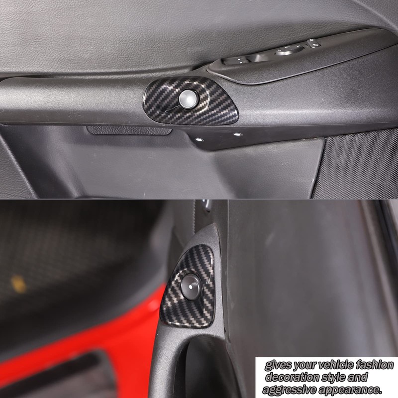 Lcojicep Car Switch Button Trim Compatible with Corvette C6 Z06