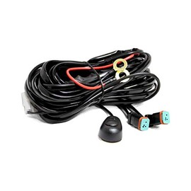 LASFIT Wiring Harness Kit LED Light Bar 12V On Off Switch Power Relay Blade Fuse for Off Road Lights LED Work Light-2 Leads,12-Month Warranty