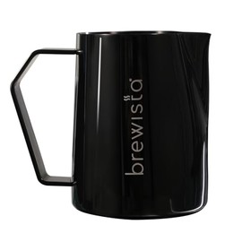 Brewista Precision Milk Frothing Pitcher, Steaming Jug, Coffee, Espresso Machine Accessories for Barista, Latte Art, Cappuccino, Stainless Steel Cup, 24 oz/720 ml, Matte Black