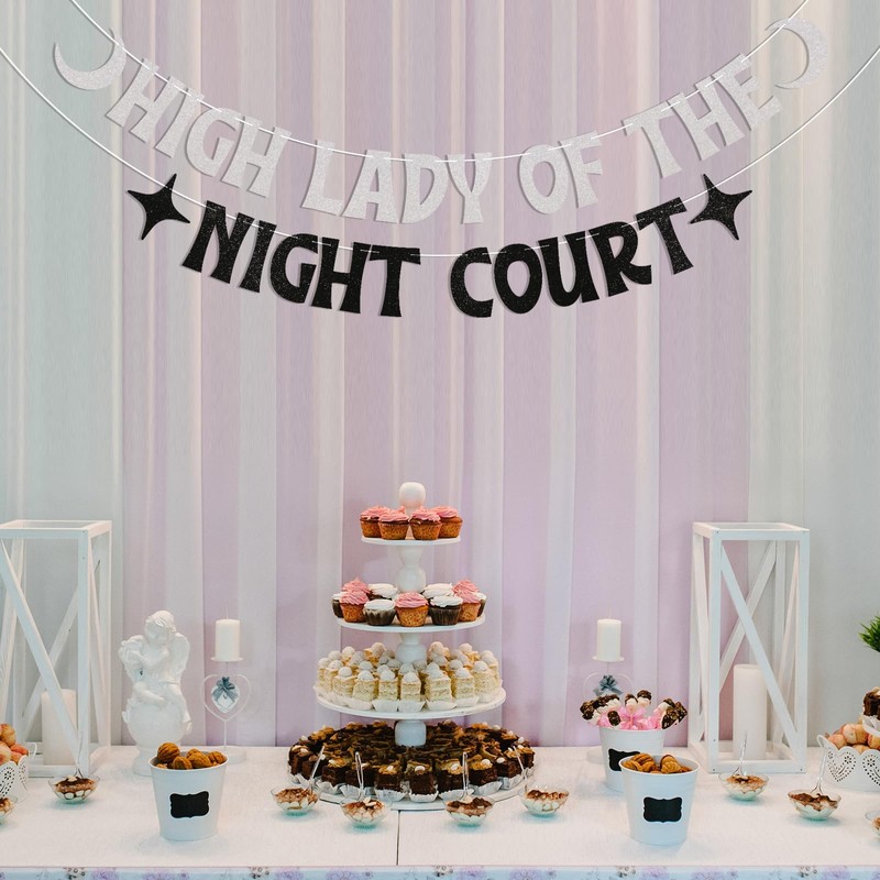 High Lady Of The Night Court Banner - Moon Star